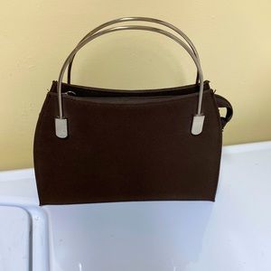 Brown small bag metal handles